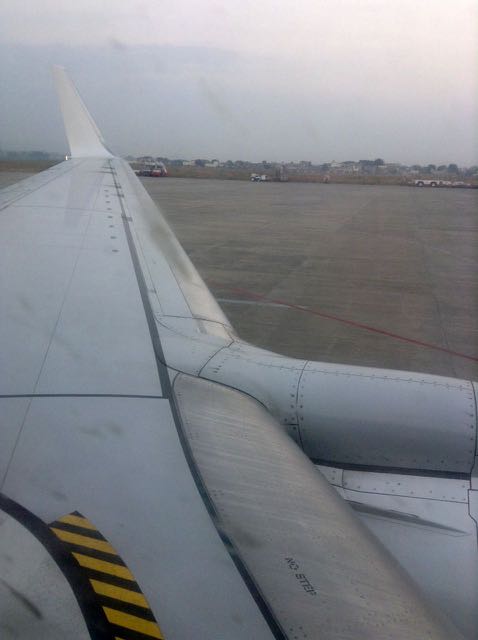 upturned airplane wing to Mumbai