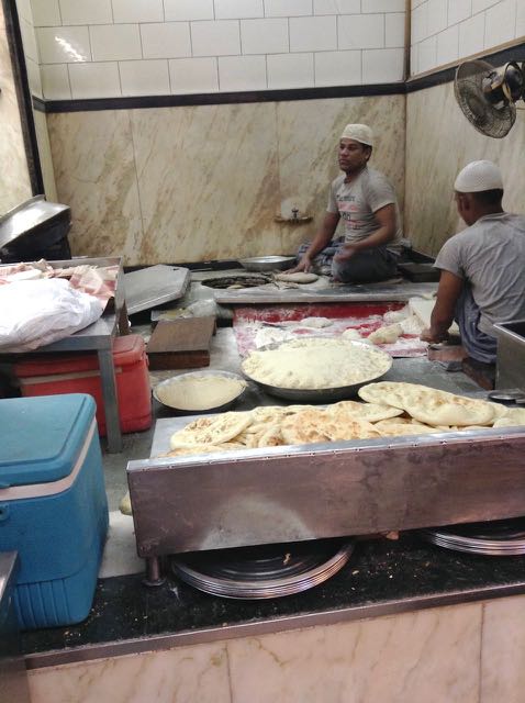 Karim's - making bread