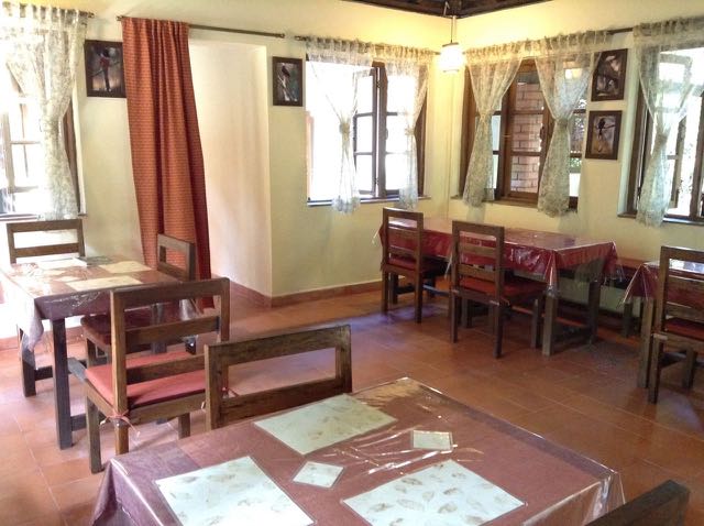 dining room at Backwoods Camp