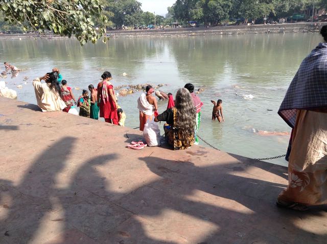 bathing in the Ganges