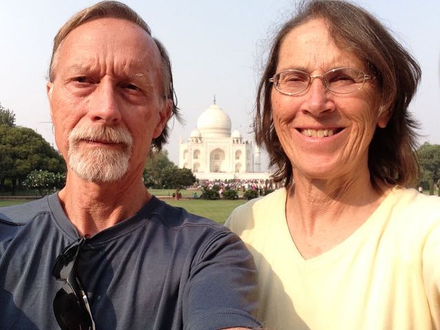 John and Kathie at Taj Mahal