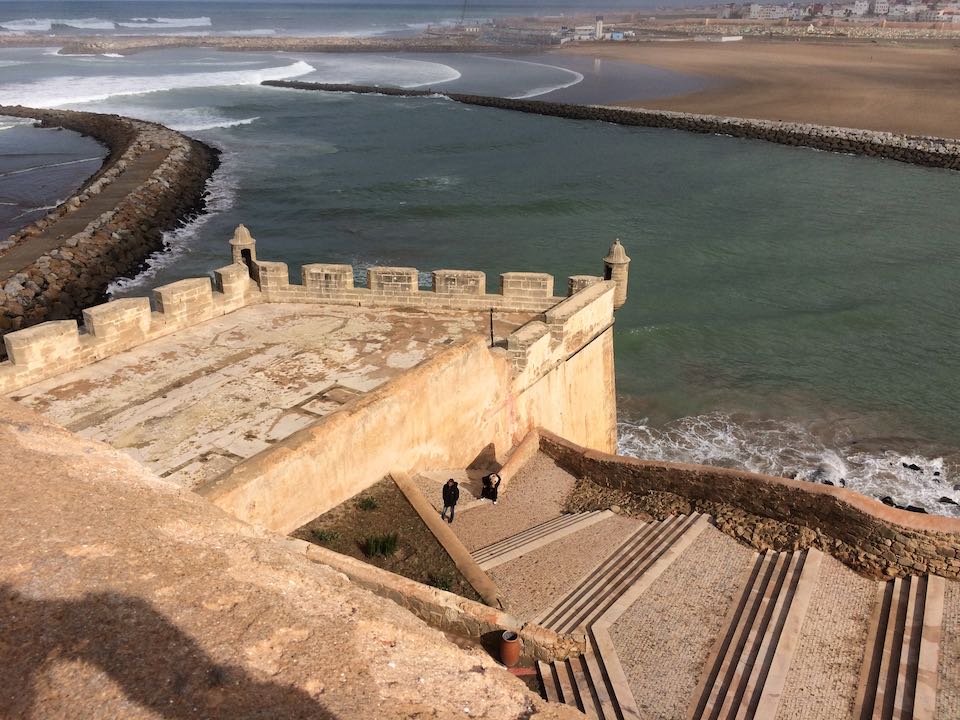   Rabat: Bou Regreg River opening in the Atlantic