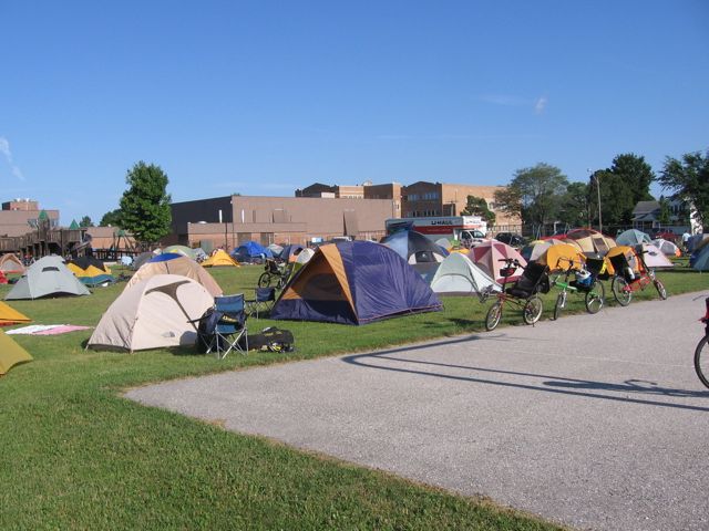 Camping on Bike Trip